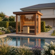Modern designer garden sauna Modern designer garden sauna