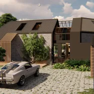 Outdoor wooden facade Outdoor wooden facade