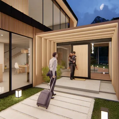 Outdoor wooden wall cover Outdoor wooden wall cover