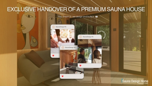 Sauna house handover Sauna house handover