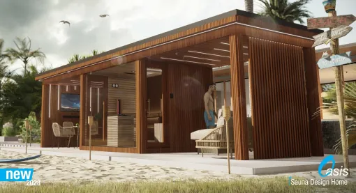 Oasis - 4-season modular Oasis sauna house - 2023 - iSauna Design Oasis - 4-season modular Oasis sauna house - 2023 - iSauna Design