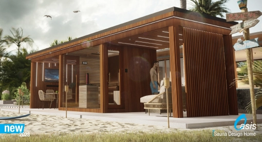 Oasis - 4-season modular Oasis sauna house - 2023 - iSauna Design Oasis - 4-season modular Oasis sauna house - 2023 - iSauna Design