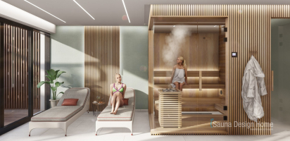 Private sauna-wellness space for quality relaxation 